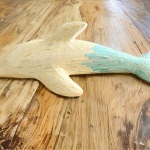 Mother of Pearl Ceramic Dolphin Beach Decor